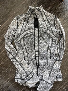 lululemon athletica Grey Marled Bomber Jacket